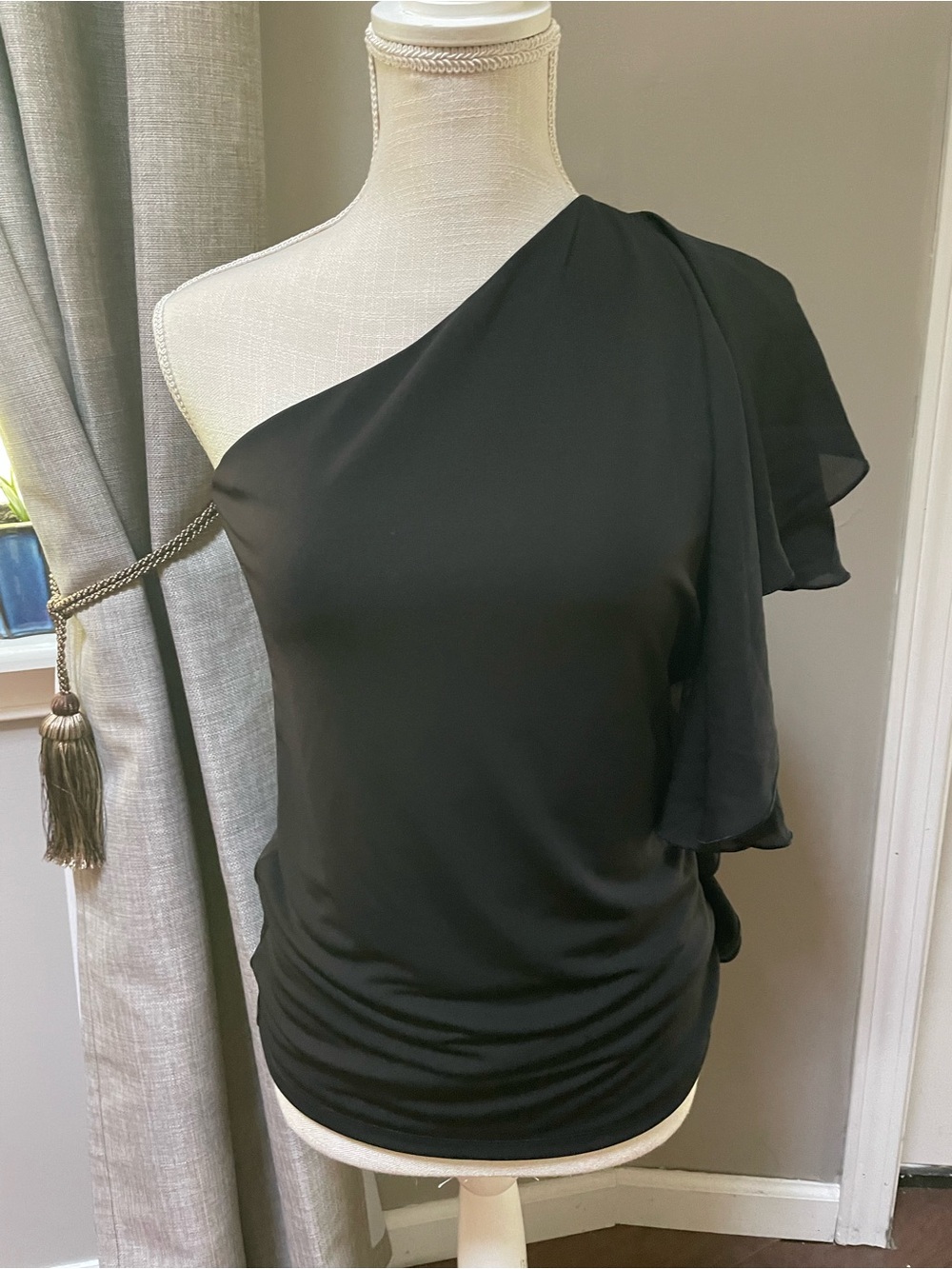 Ralph Lauren Black Top with Green Label
